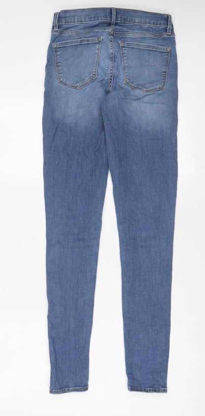Gap Womens Blue Cotton Skinny Jeans Size 26 in L32 in Regular Zip