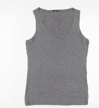 Womens UK Size L Tezenis Grey Basic Tank