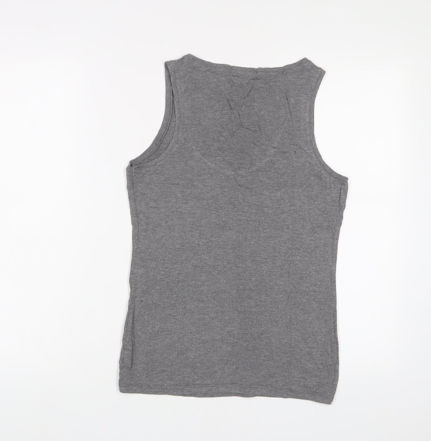 Womens UK Size L Tezenis Grey Basic Tank
