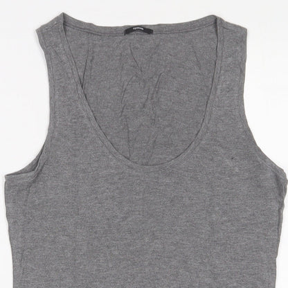 Womens UK Size L Tezenis Grey Basic Tank