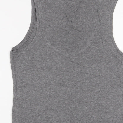 Womens UK Size L Tezenis Grey Basic Tank
