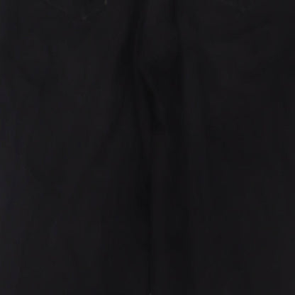 COLLUSION Womens Black Cotton Straight Jeans Size 28 in L30 in Regular Zip