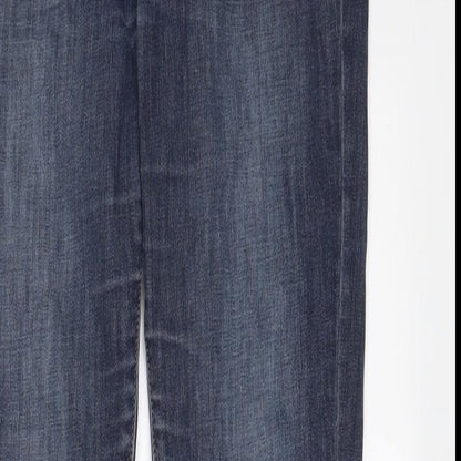 Levi's Womens Blue Cotton Skinny Jeans Size 28 in L28 in Regular Zip