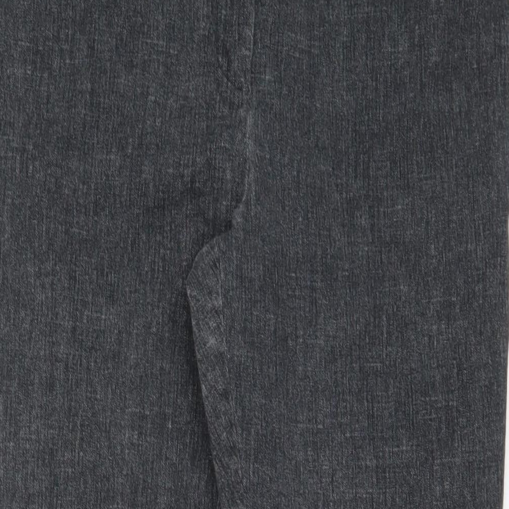 Per Una Womens Grey Cotton Skinny Jeans Size 12 L26 in Regular Zip