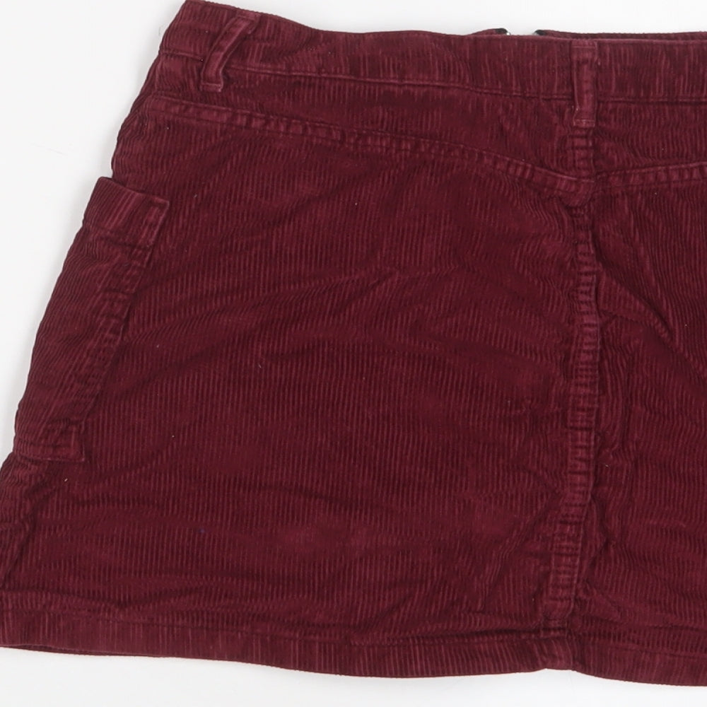 Womens UK Size 10 Topshop A-Line Corduroy Skirt