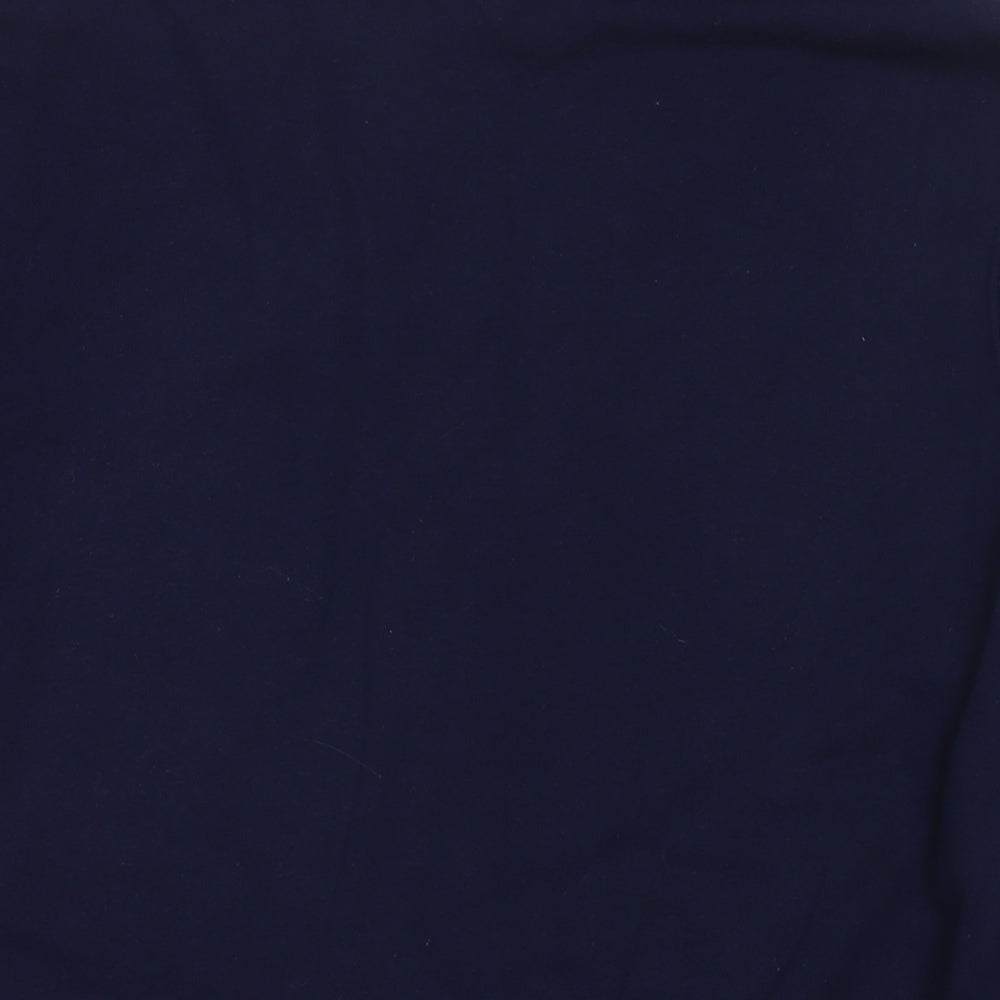 H&M Womens Blue Cotton Pullover Sweatshirt Size S Pullover - Flowers