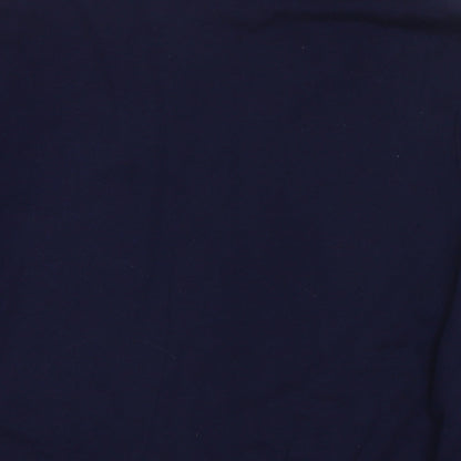 H&M Womens Blue Cotton Pullover Sweatshirt Size S Pullover - Flowers