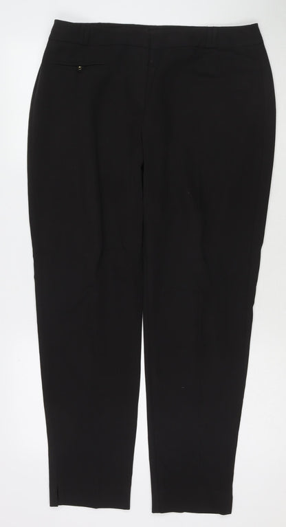 Womens UK Size 14 Select Regular Fit  Black Trousers