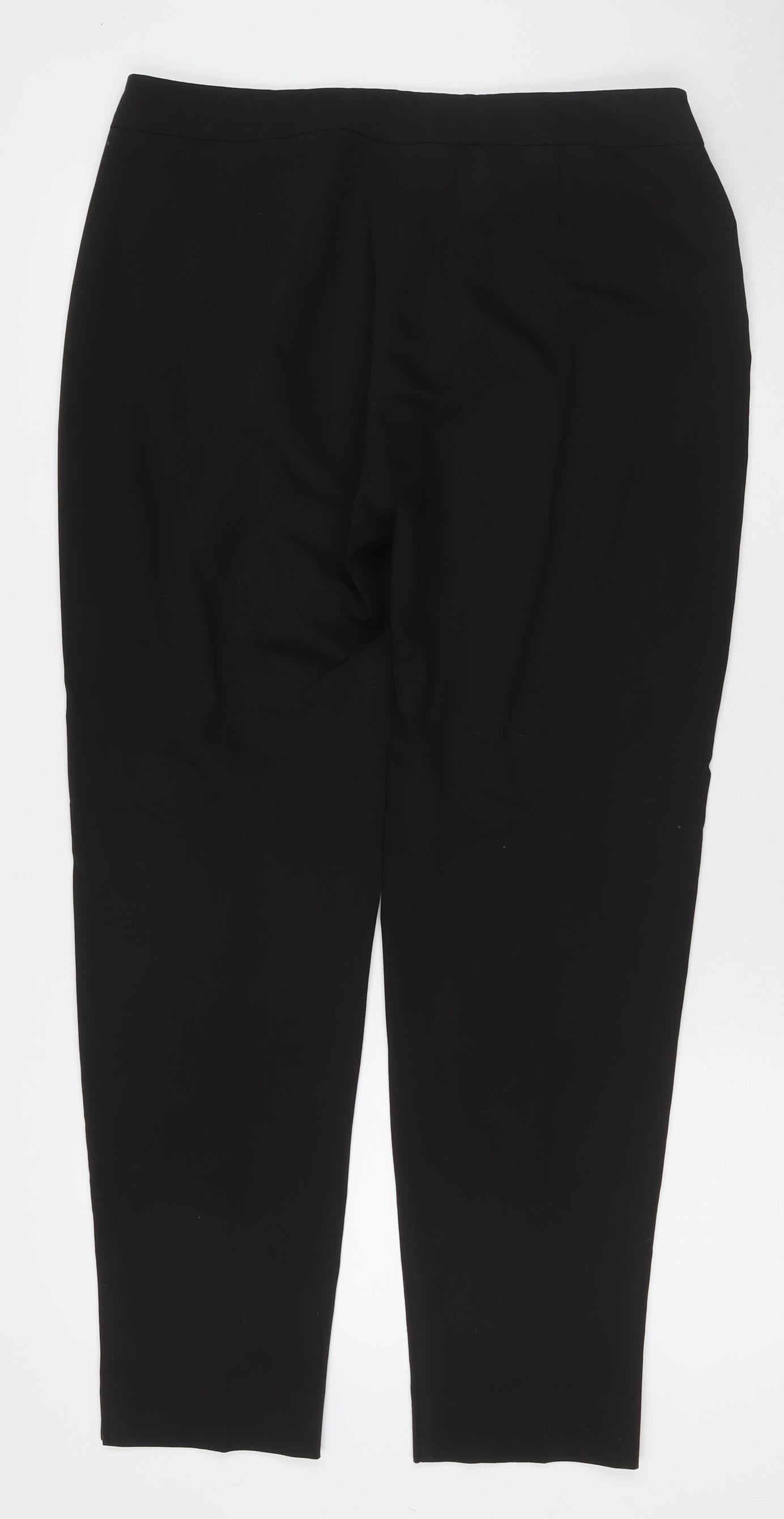 Womens UK Size 14 Select Regular Fit  Black Trousers