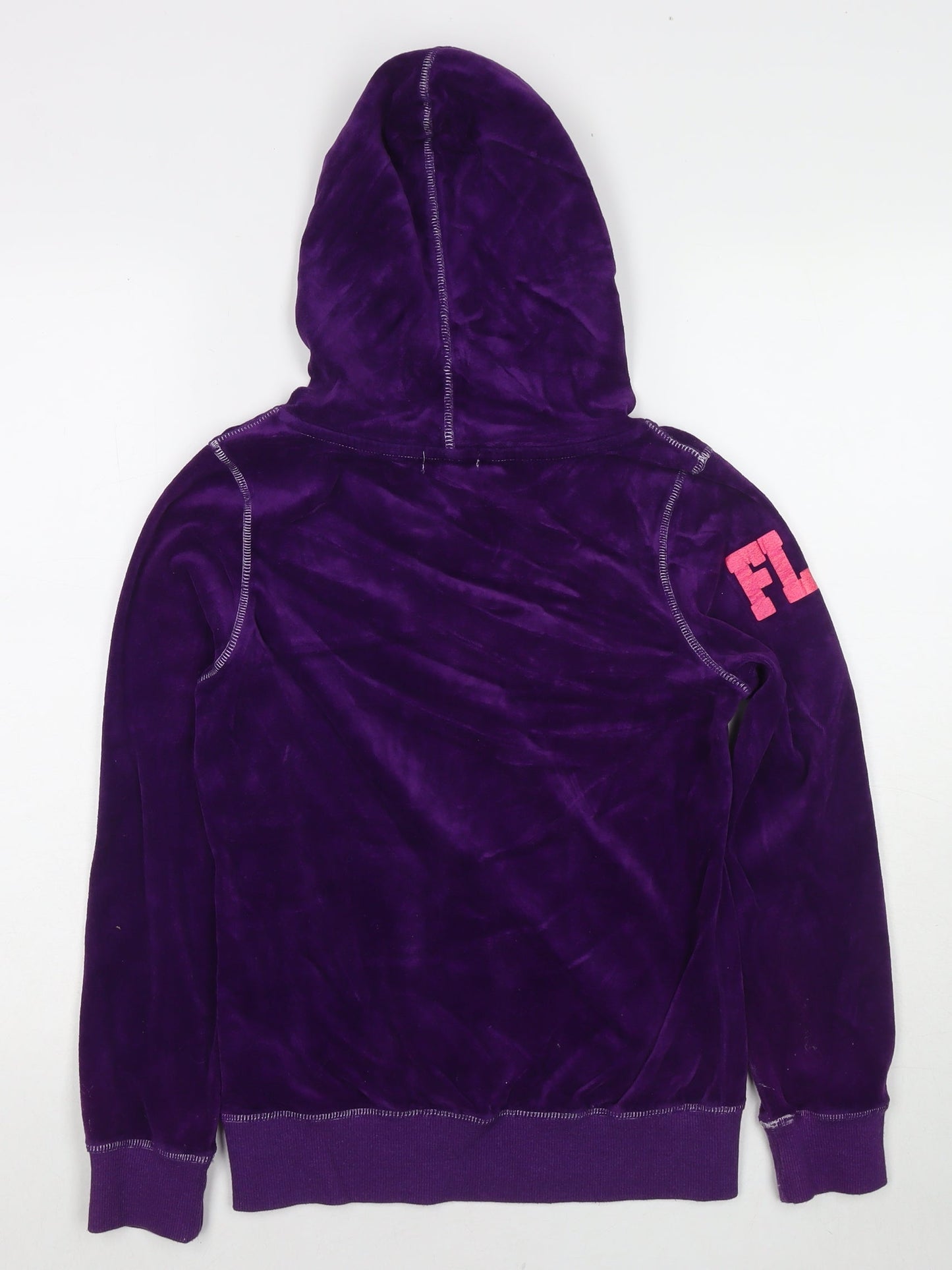 Flashlights Womens Purple Polyester Pullover Hoodie Size 6 Pullover - Size 6-8