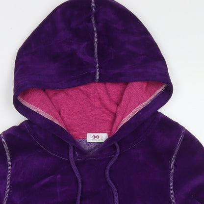 Flashlights Womens Purple Polyester Pullover Hoodie Size 6 Pullover - Size 6-8