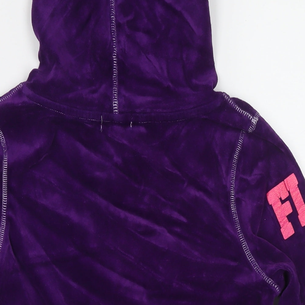 Flashlights Womens Purple Polyester Pullover Hoodie Size 6 Pullover - Size 6-8