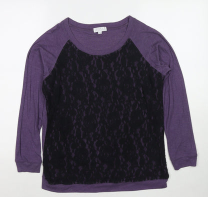 Womens UK Size 14 Joseph A Purple Pullover Jumper