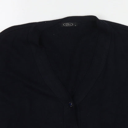 Womens UK Size S Bonmarché Blue Cardigan Jumper
