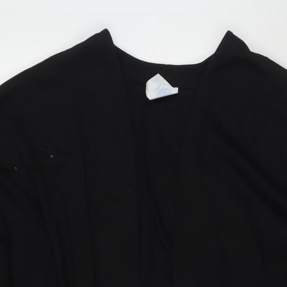 WEEKENDERS Womens Black V-Neck Cotton Cardigan Jumper Size M
