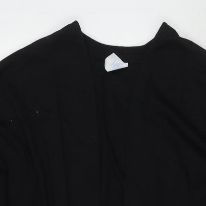 WEEKENDERS Womens Black V-Neck Cotton Cardigan Jumper Size M