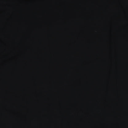 WEEKENDERS Womens Black V-Neck Cotton Cardigan Jumper Size M