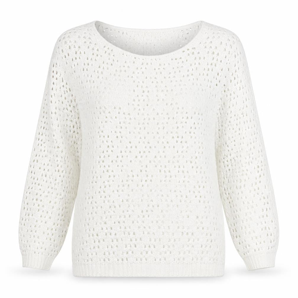 Womens UK Size 8 NEXT White Pullover Jumper