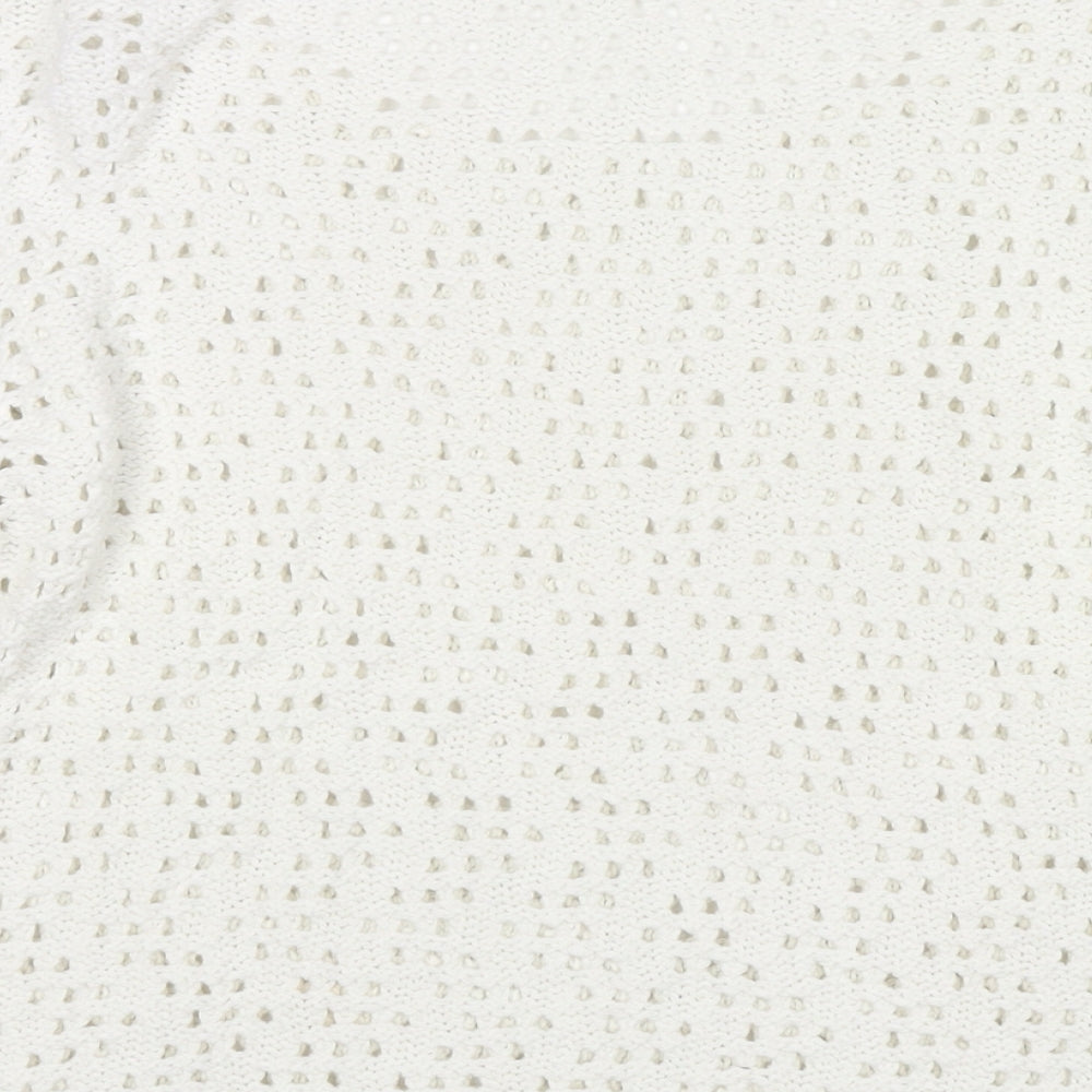 Womens UK Size 8 NEXT White Pullover Jumper