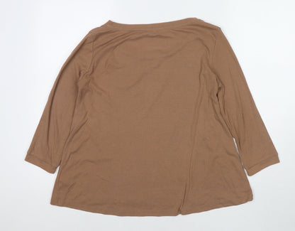Womens UK Size 10 Marks and Spencer Brown Pullover Jumper