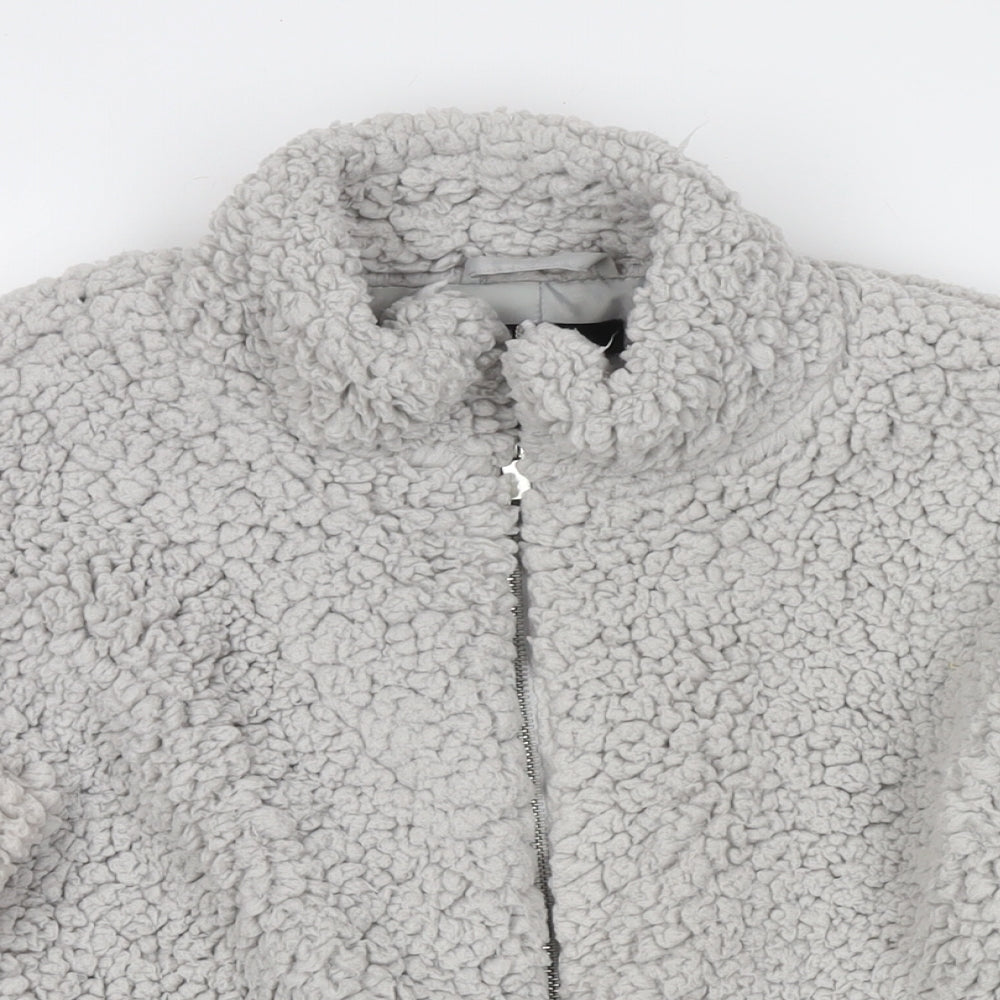 Womens UK Size S New Look Grey Jacket