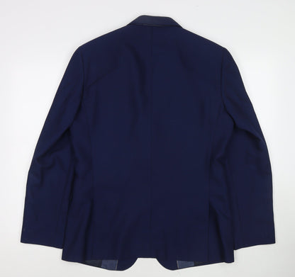 Mens UK Size 40 ONESIX5IVE Regular Blue Suit Jacket
