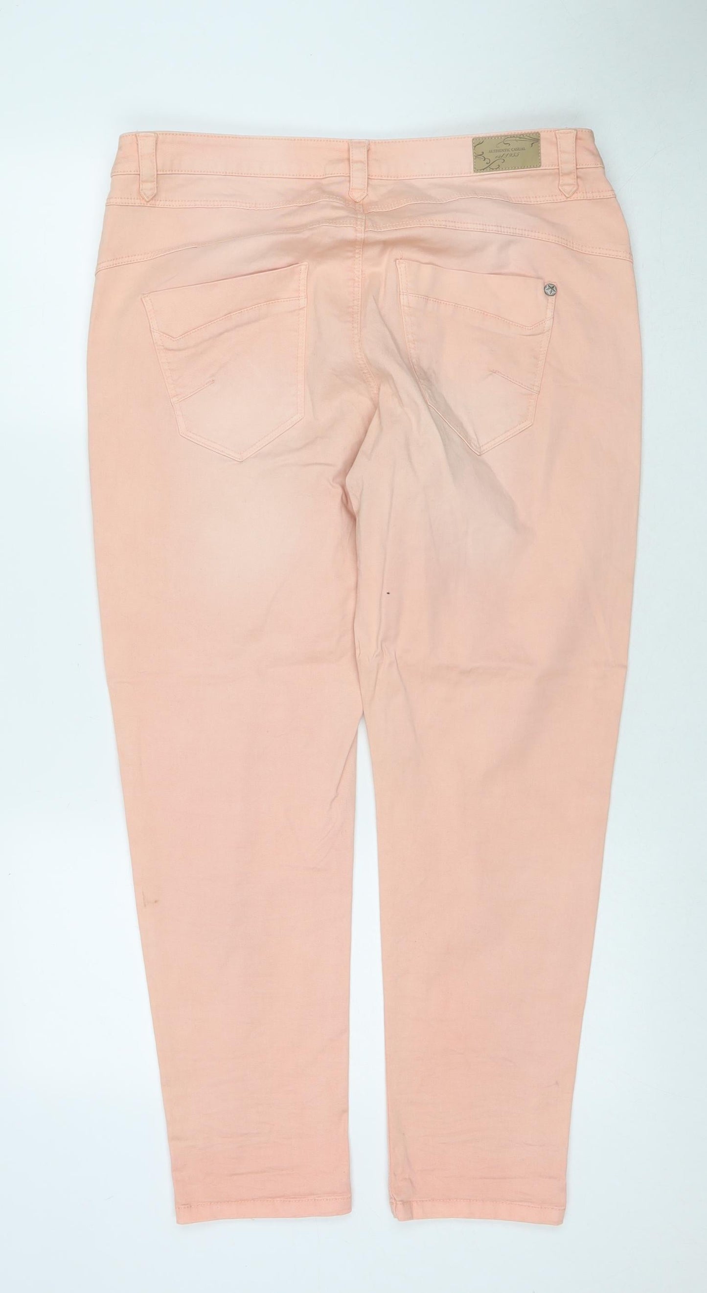 Womens UK Size 14 Charles Vogele Regular Fit Straight Beige Jeans