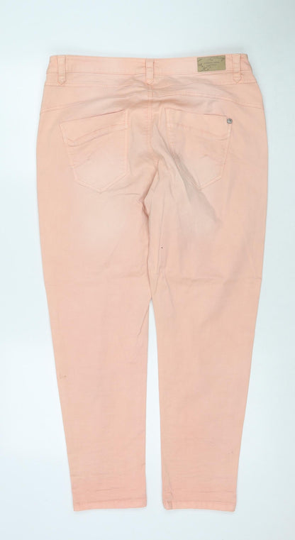 Womens UK Size 14 Charles Vogele Regular Fit Straight Beige Jeans