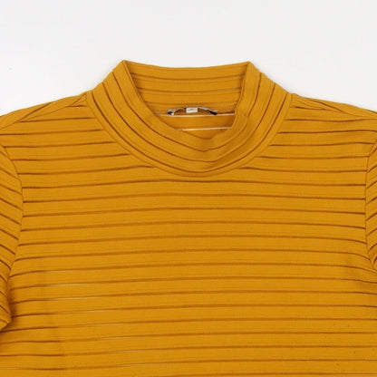 Womens UK Size 10 Marks and Spencer Yellow Pullover Jumper