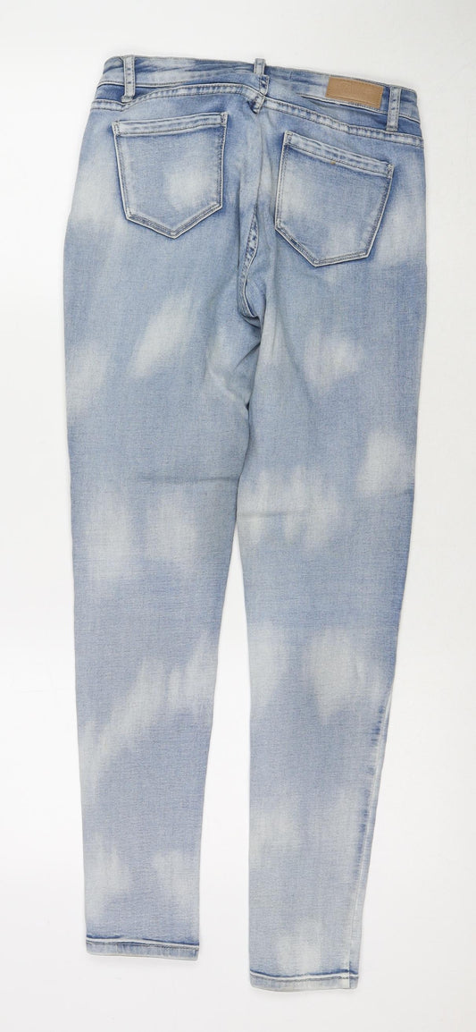 Womens UK Size S Toxik3 Regular Fit Skinny Blue Jeans