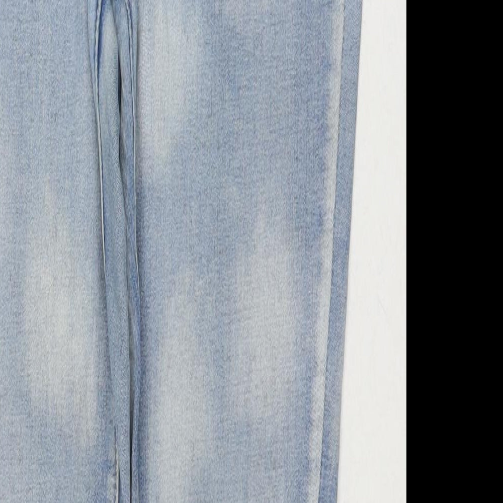 Womens UK Size S Toxik3 Regular Fit Skinny Blue Jeans