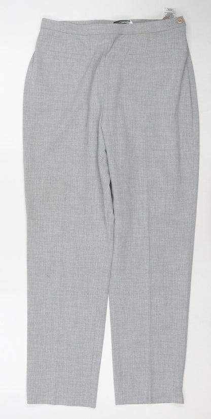 Womens UK Size 12 Marks and Spencer Regular Fit  Grey Trousers