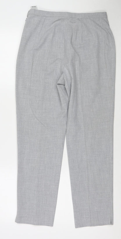 Womens UK Size 12 Marks and Spencer Regular Fit  Grey Trousers