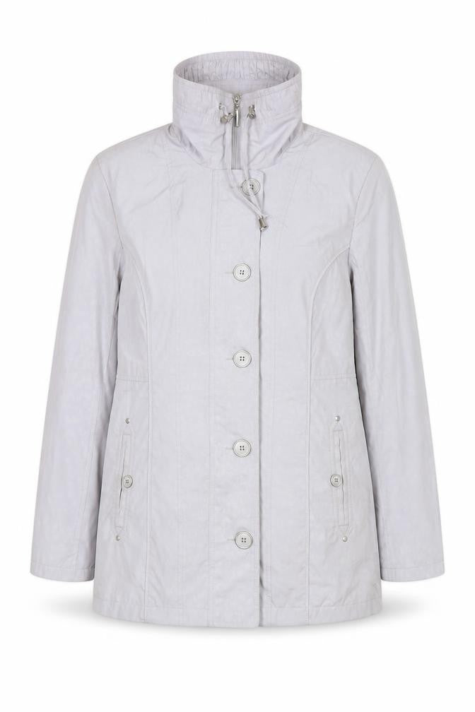 Womens UK Size 10 EWM Grey Rain Coat