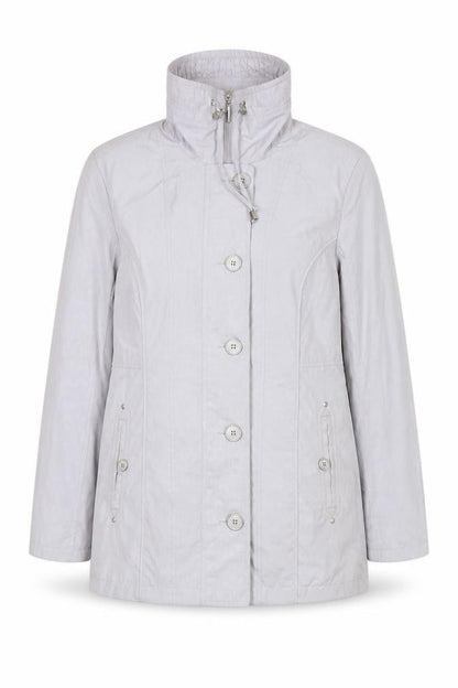 Womens UK Size 10 EWM Grey Rain Coat