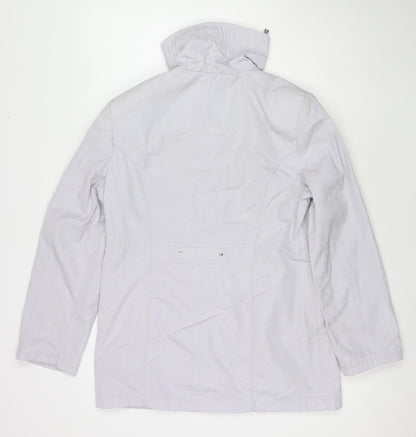 Womens UK Size 10 EWM Grey Rain Coat