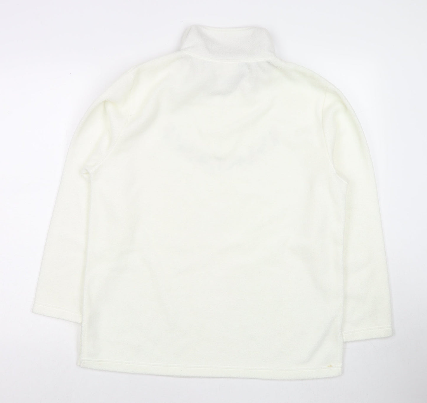 Millers Womens White Polyester Pullover Sweatshirt Size 12 Pullover