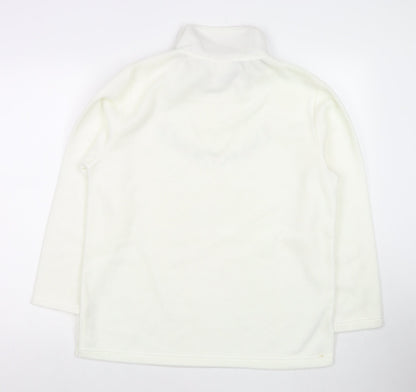 Millers Womens White Polyester Pullover Sweatshirt Size 12 Pullover