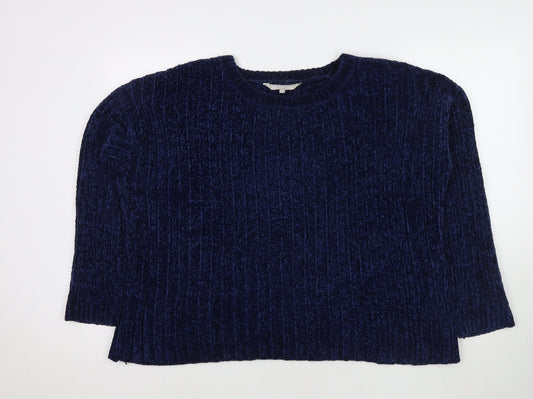 Womens UK Size 12 Red Herring Blue Pullover Jumper