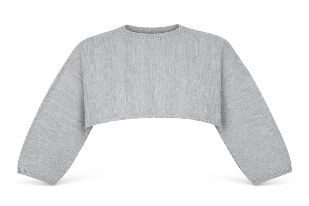 Womens UK Size 4 Cameo Rose Grey Pullover Jumper