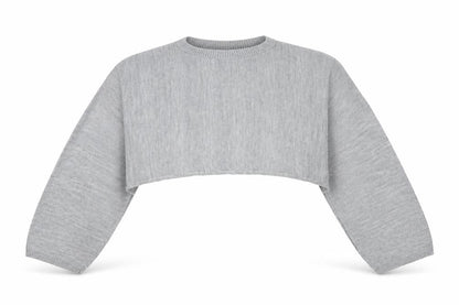 Womens UK Size 4 Cameo Rose Grey Pullover Jumper