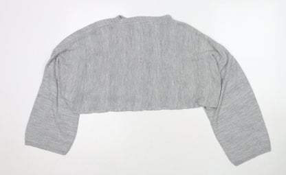 Womens UK Size 4 Cameo Rose Grey Pullover Jumper