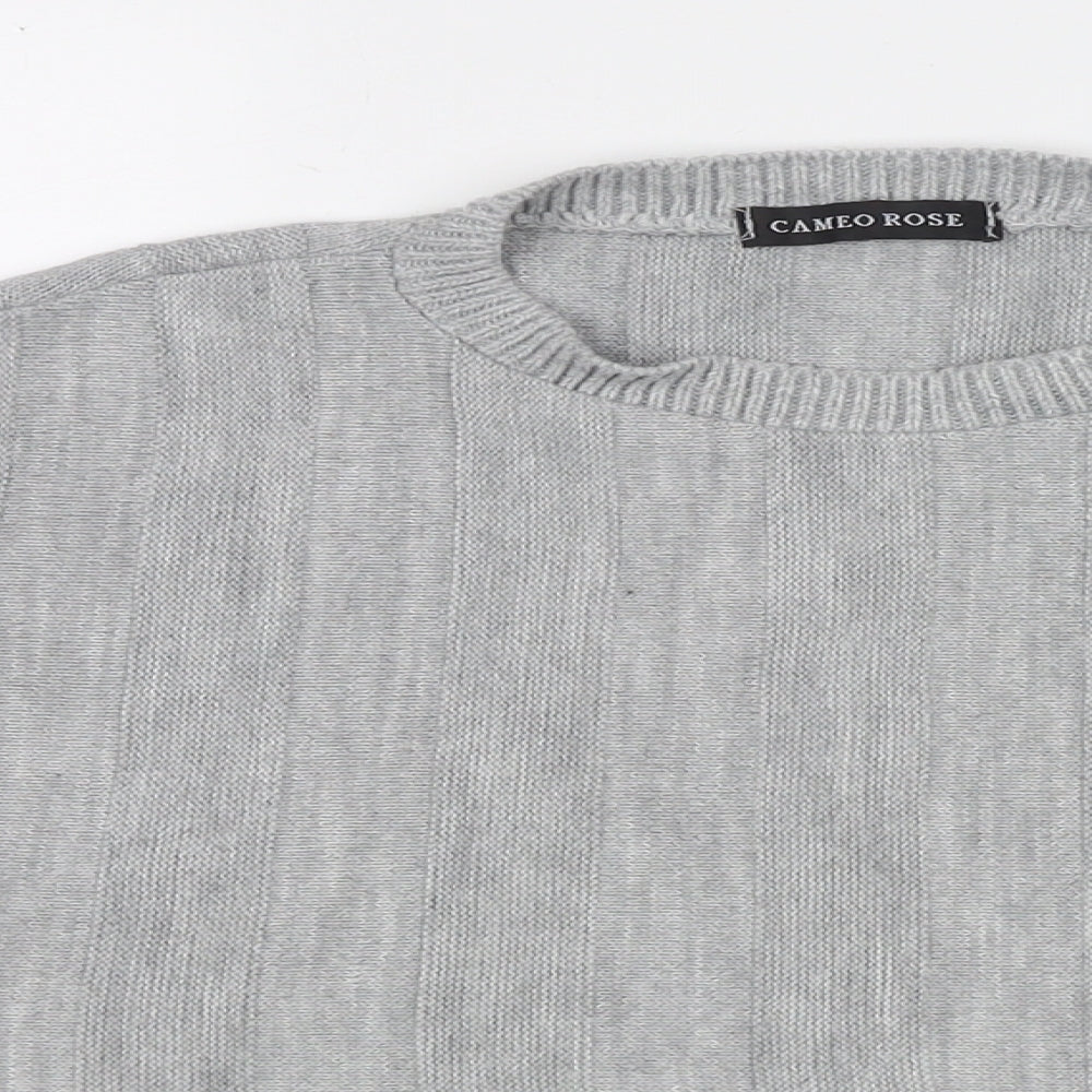 Womens UK Size 4 Cameo Rose Grey Pullover Jumper