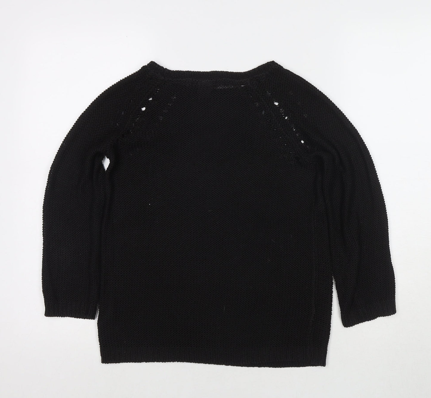 Womens UK Size XS H&M Black Pullover Jumper
