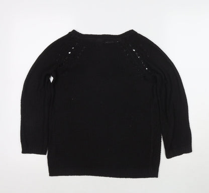 Womens UK Size XS H&M Black Pullover Jumper