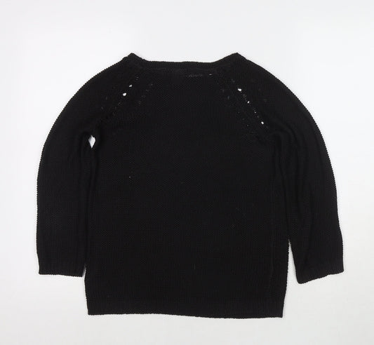 Womens UK Size XS H&M Black Pullover Jumper