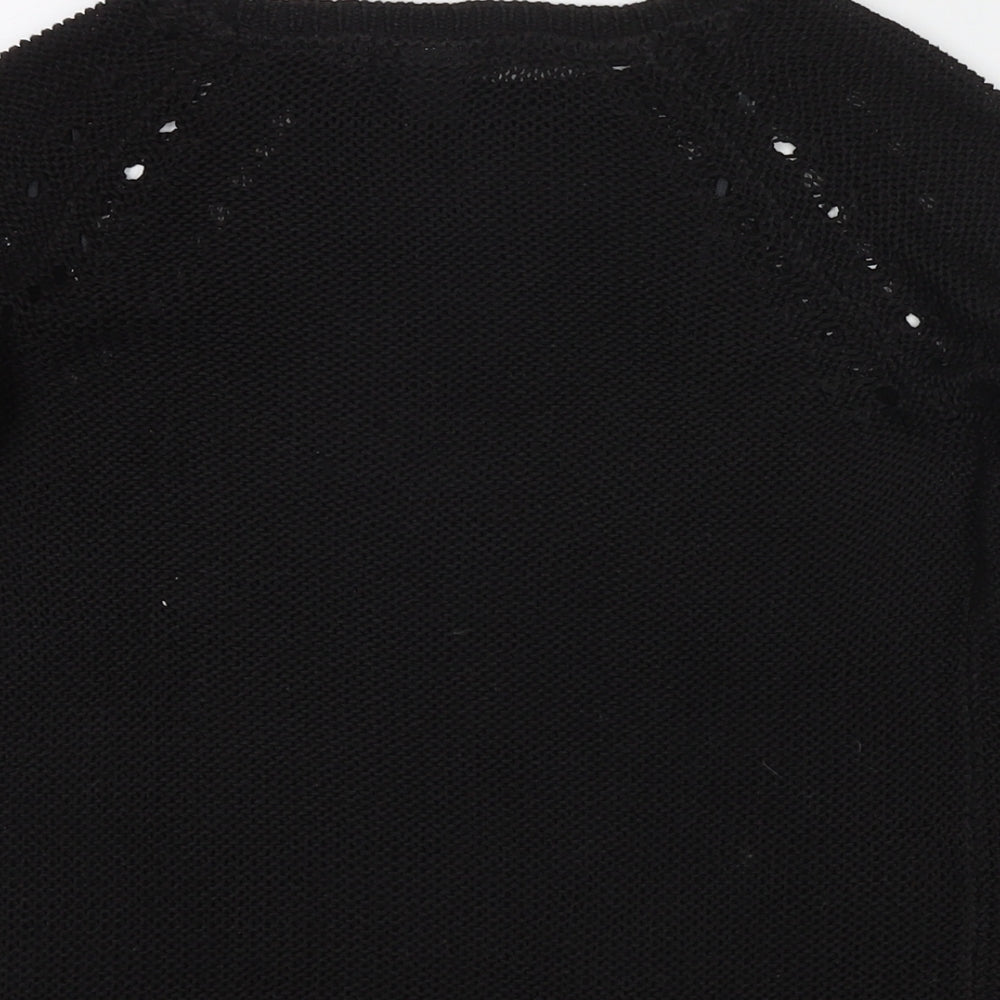 Womens UK Size XS H&M Black Pullover Jumper