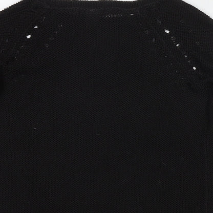 Womens UK Size XS H&M Black Pullover Jumper