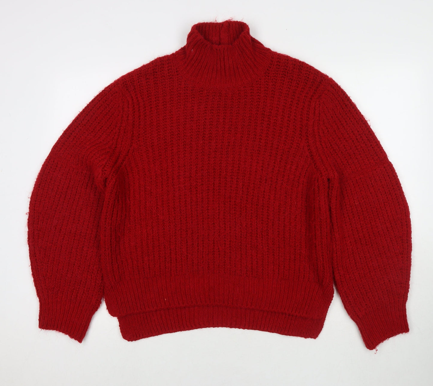 Womens UK Size L marks Red Pullover Jumper