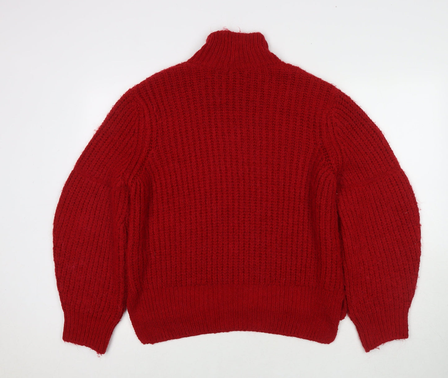 Womens UK Size L marks Red Pullover Jumper